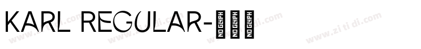 Karl Regular字体转换